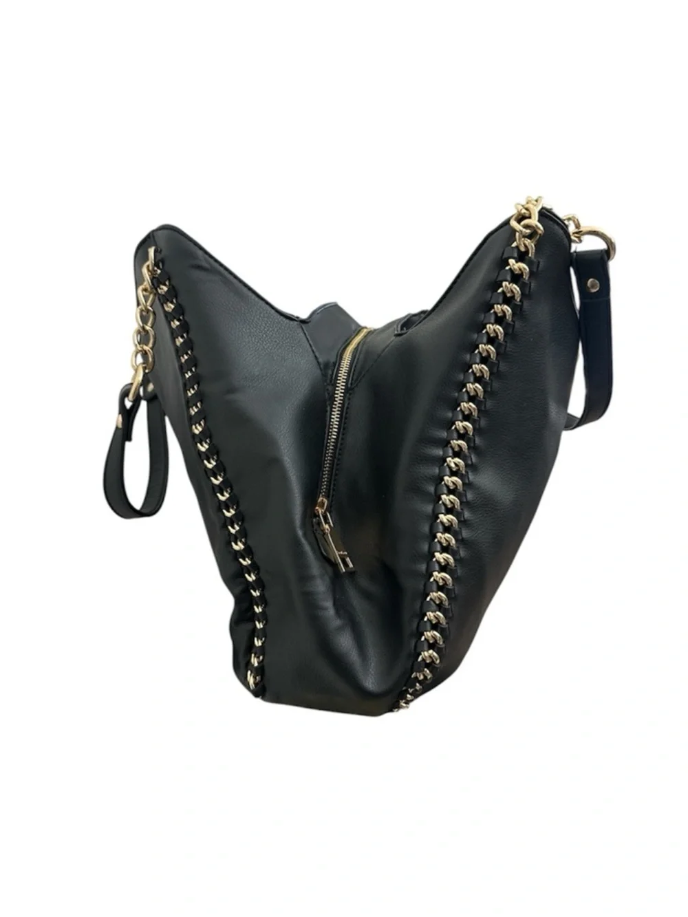 Bebe Colette Triple Entry Black Hobo Bag